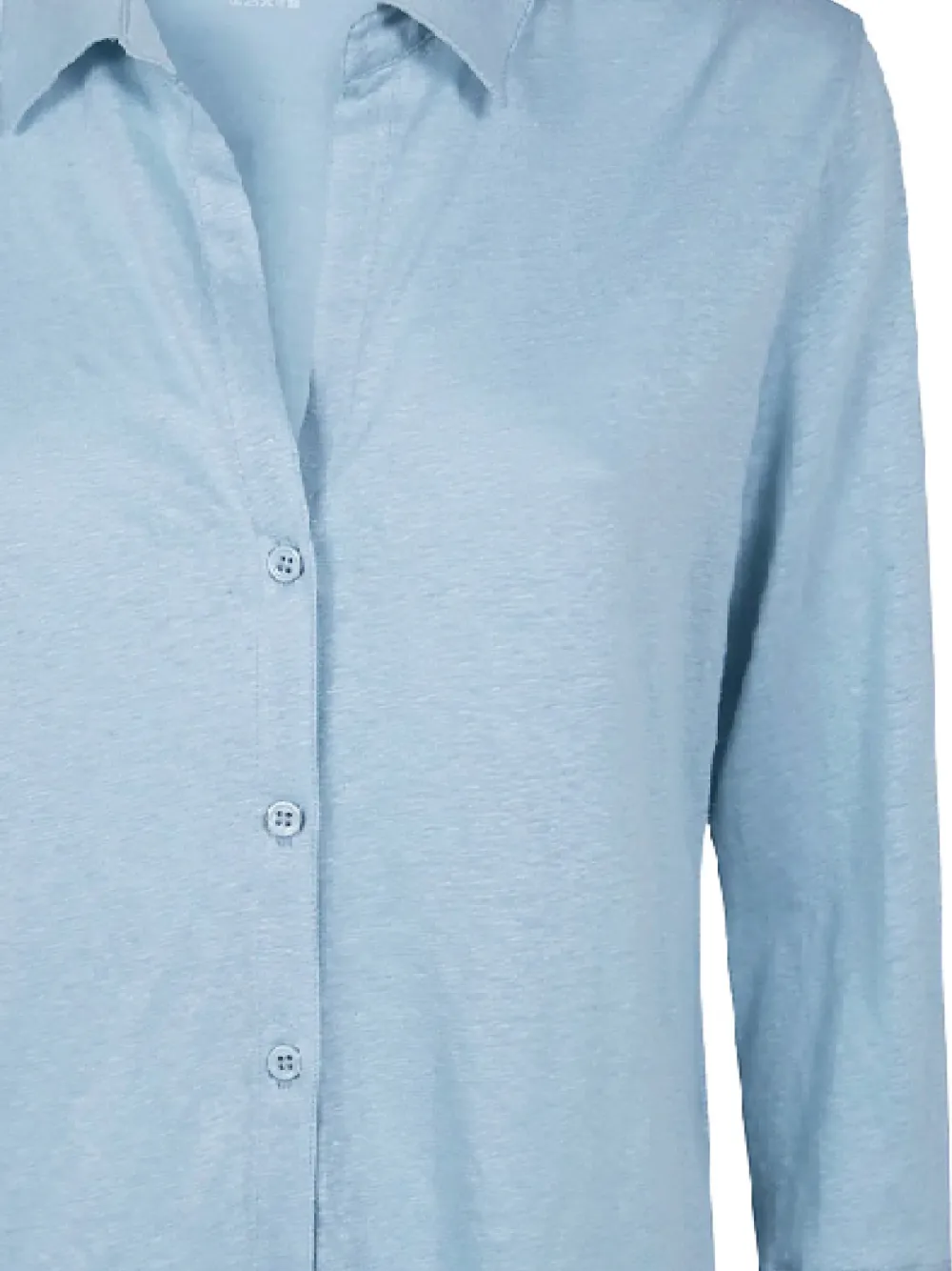 Majestic Filatures Blouse met knopen Blauw