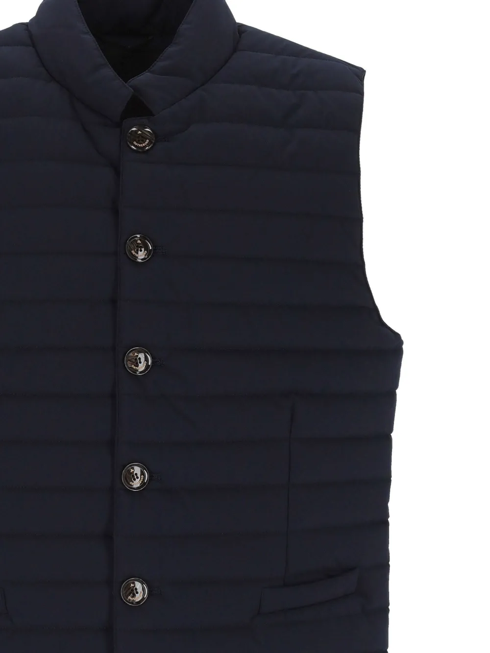 ON THE BUND Gilet met knopen Blauw