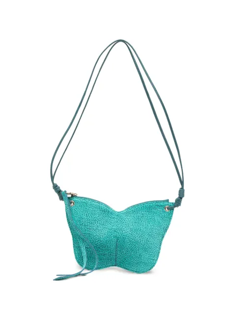 Borbonese mini Borboleta pebbled-effect shoulder bag