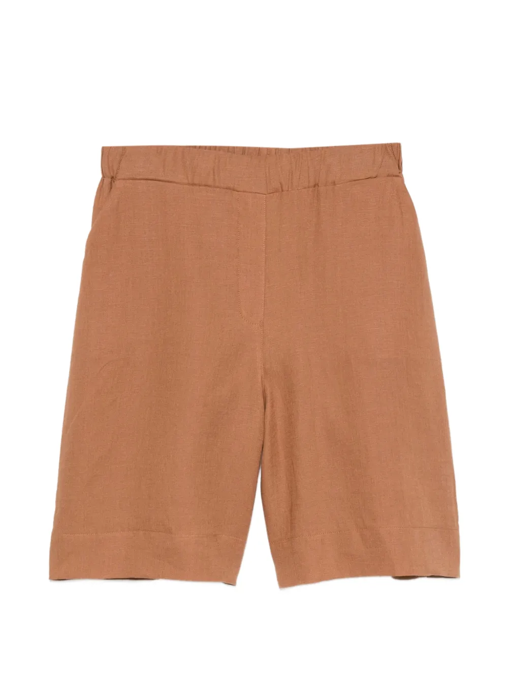 Gran Sasso elasticated-waistband linen shorts - Braun