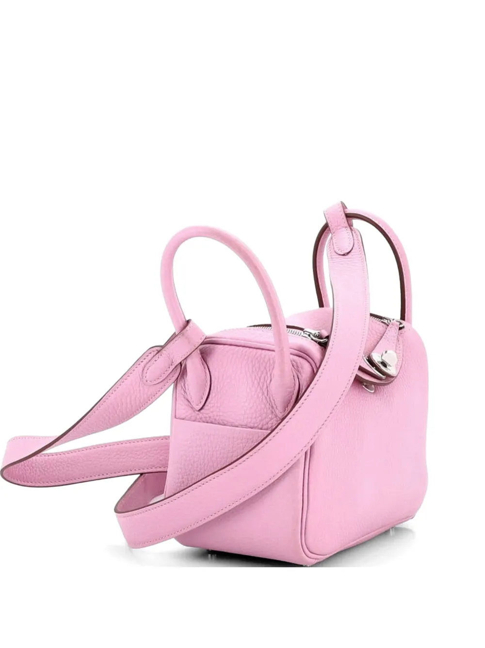 Hermès Pre-Owned Lindy Bag Clemence Mini crossbody bag - Rosa