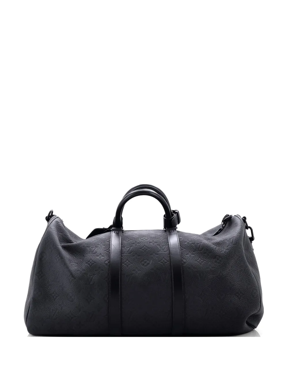 Louis Vuitton Pre-Owned Keepall Bandouliere Bag Taurillon Monogram Leather 50 travel bag - Schwarz