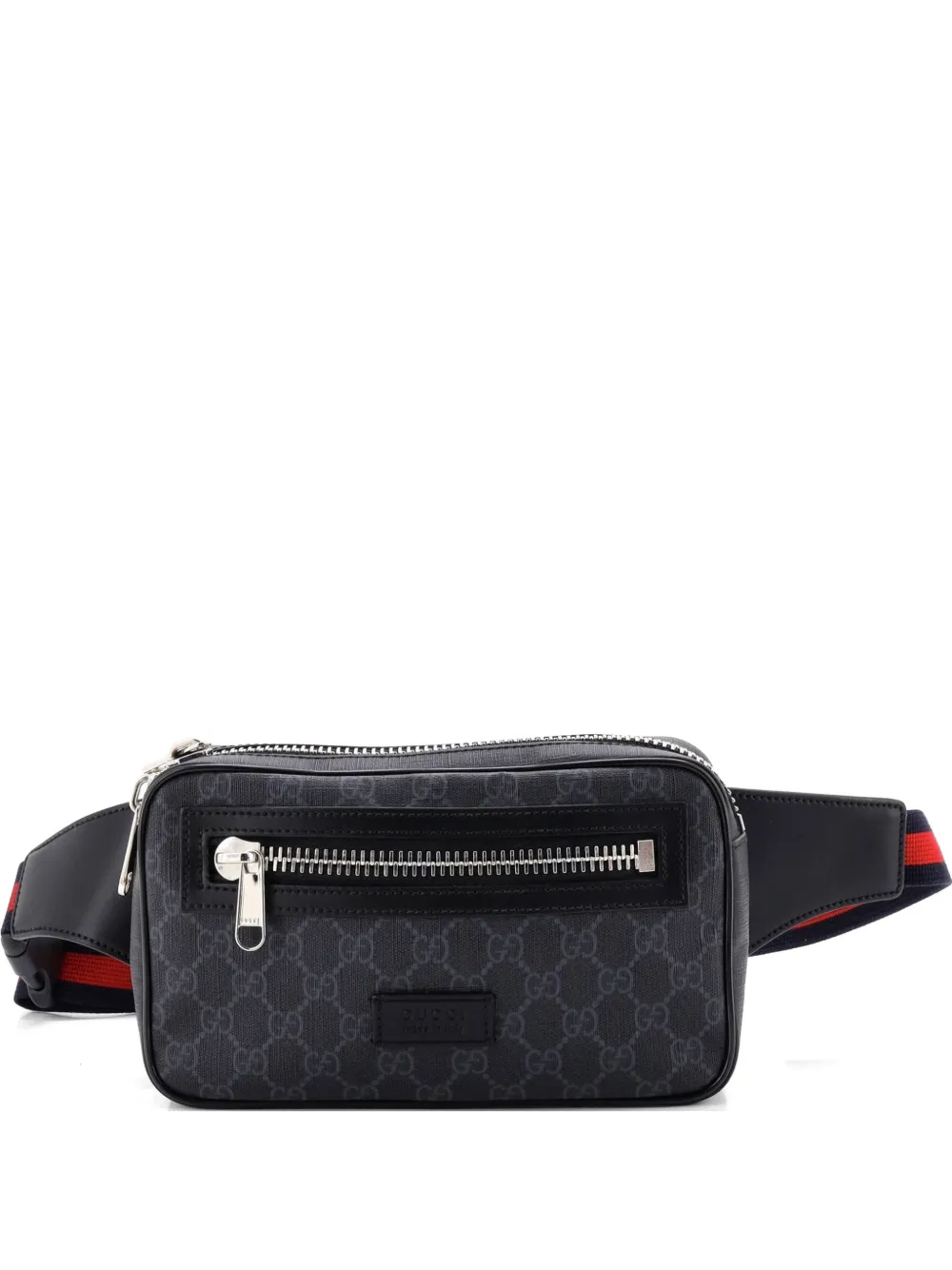 Gucci Pre-Owned Soft Zip GG Coated Canvas Small belt bag - Nero