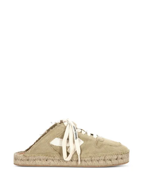 Off-White frayed lace-up espadrilles
