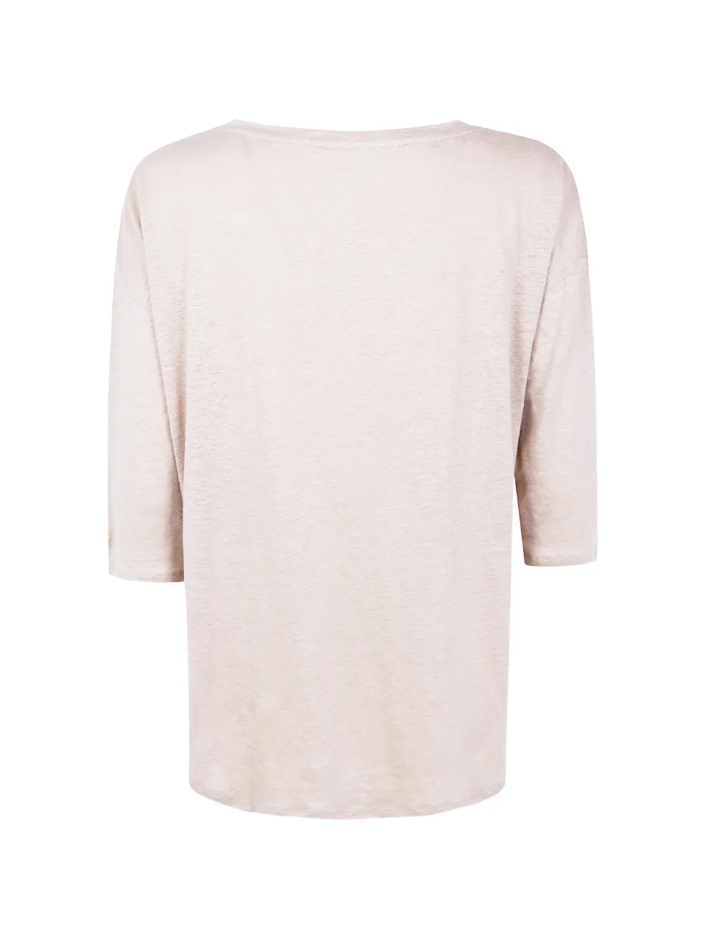 Majestic Filatures T-shirt met ronde hals Beige