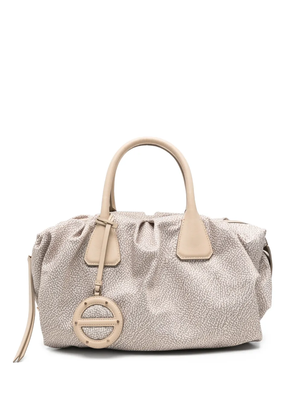 Borbonese medium Vis a Vis gathered tote bag - Toni neutri