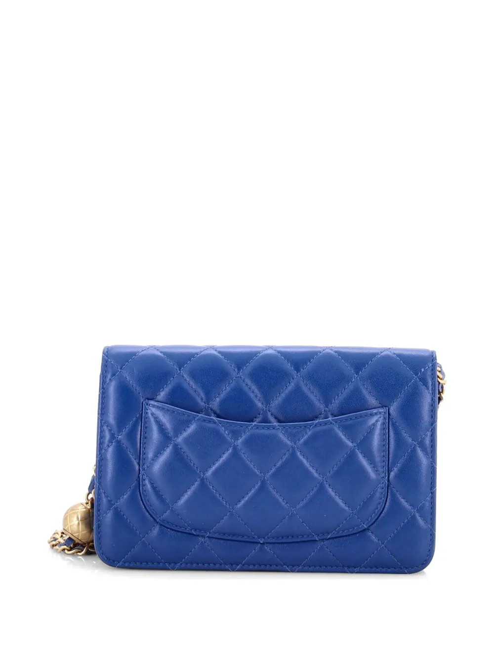  Chanel Pre-owned Bandolera Pearl Crush De Piel De Borrego Con Diseño Acolchado Y Correa De Cadena - Azul 