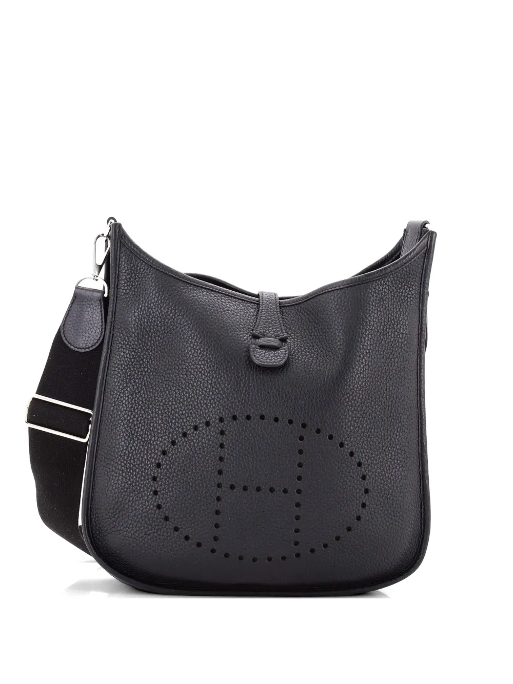 Hermès Pre-Owned Evelyne Bag Gen III Clemence PM crossbody bag - Nero