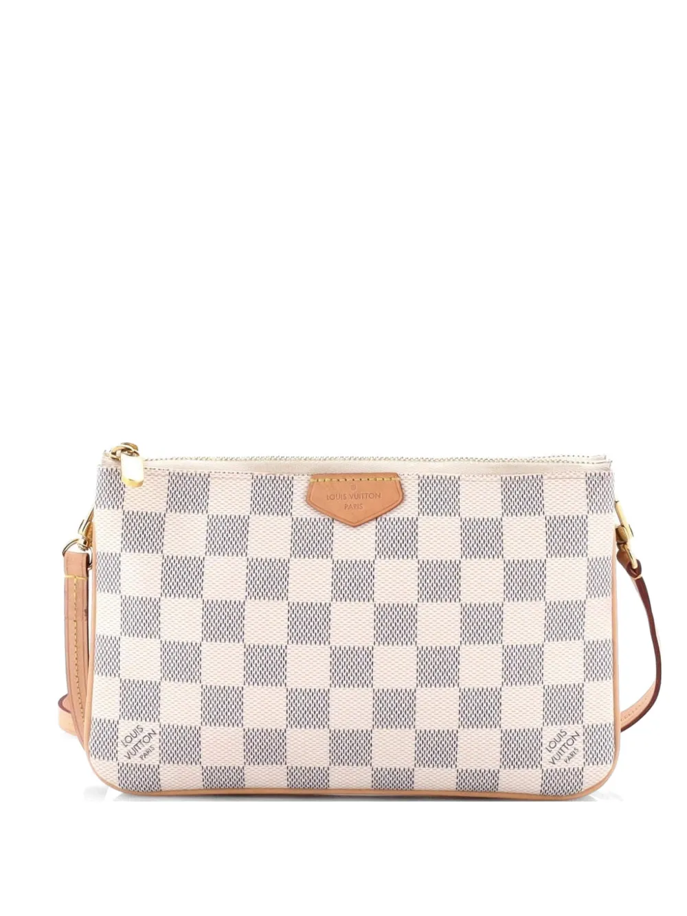 Louis Vuitton Pre-Owned Double Zip Pochette Damier clutch bag - Bianco