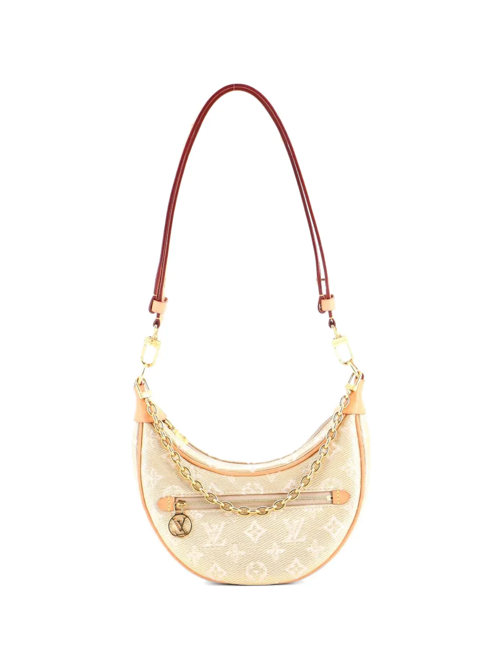 Louis Vuitton Pre-Owned Loop Handbag Monoglam Jacquard Canvas hobo bag - Gold