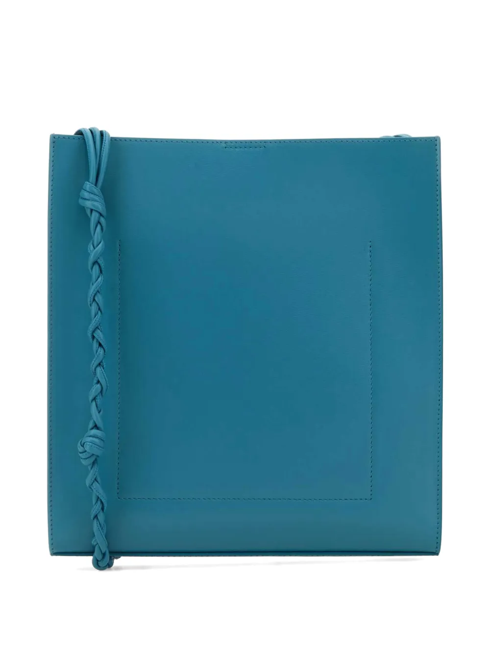 Jil Sander Schoudertas met gevlochten detail Blauw