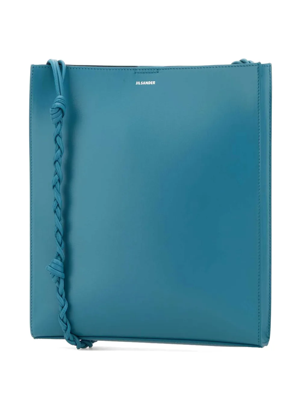 Jil Sander Schoudertas met gevlochten detail Blauw