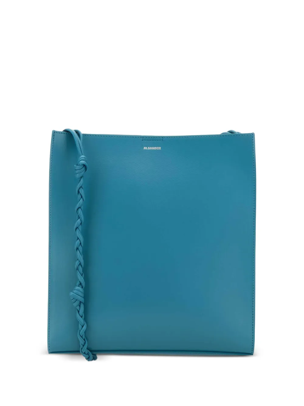 Jil Sander braided detail shoulder bag - Blu