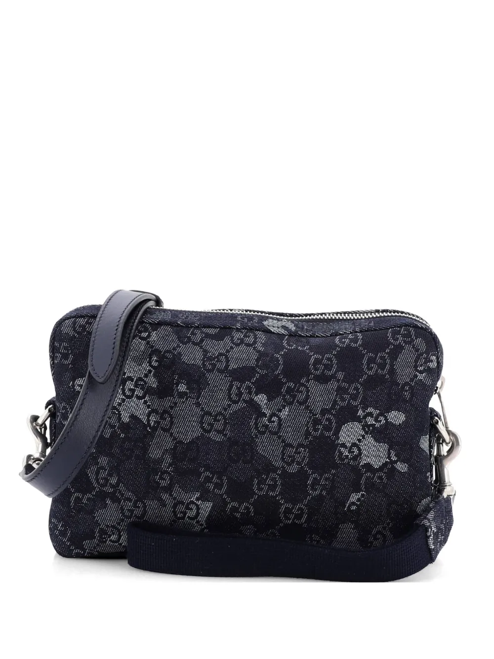 Gucci Pre-Owned Convertible Camouflage GG Denim crossbody bag - Blu