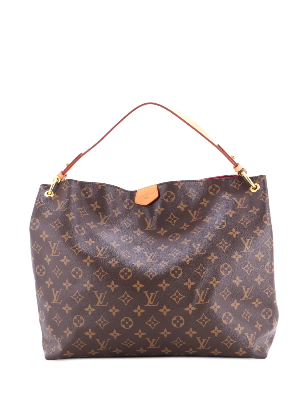 Louis Vuitton Pre-Owned Graceful Handbag Monogram Canvas MM hobo bag - Marrone