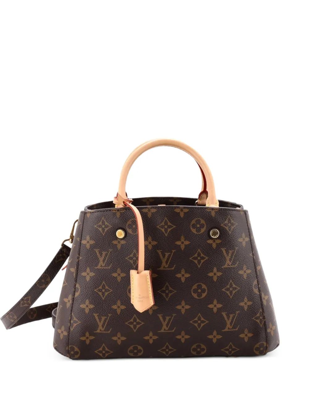 Louis Vuitton Pre-Owned Montaigne Handbag Monogram Canvas BB satchel - Brown