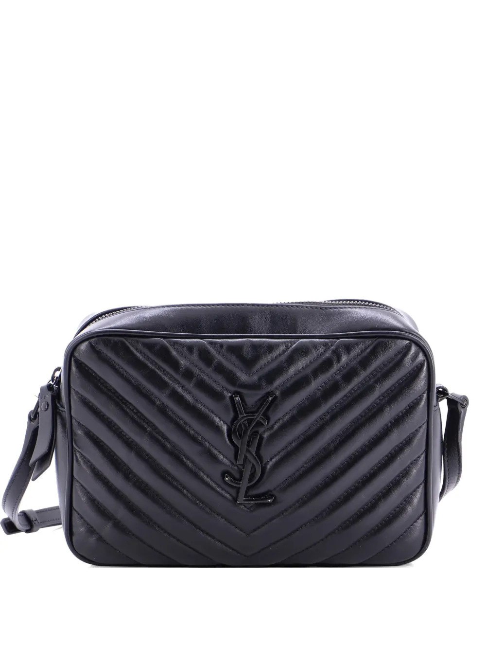 Saint Laurent Pre-Owned Lou Camera Bag Matelasse Chevron Leather Small crossbody bag - Nero