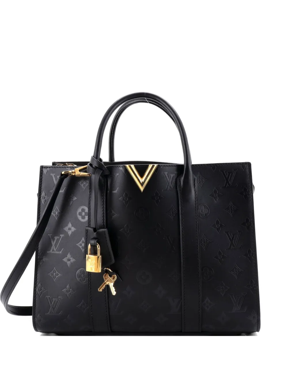 Louis Vuitton Pre-Owned Very Monogram Leather MM tote bag - Nero