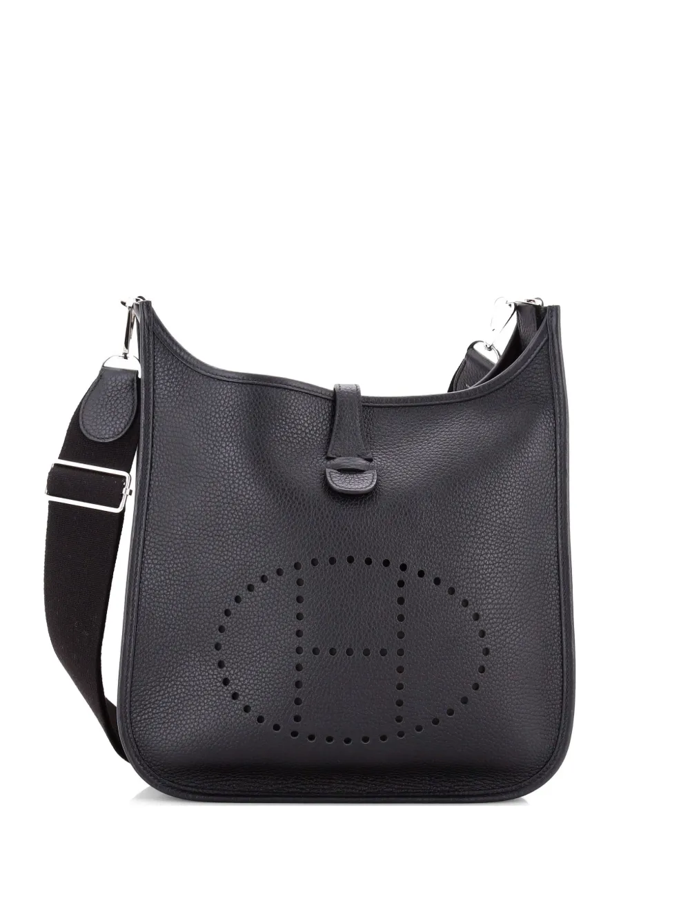 Hermès Pre-Owned Evelyne Bag Gen III Clemence PM crossbody bag - Nero