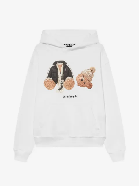 Palm Angels Broken Bear Cortina printed hoodie