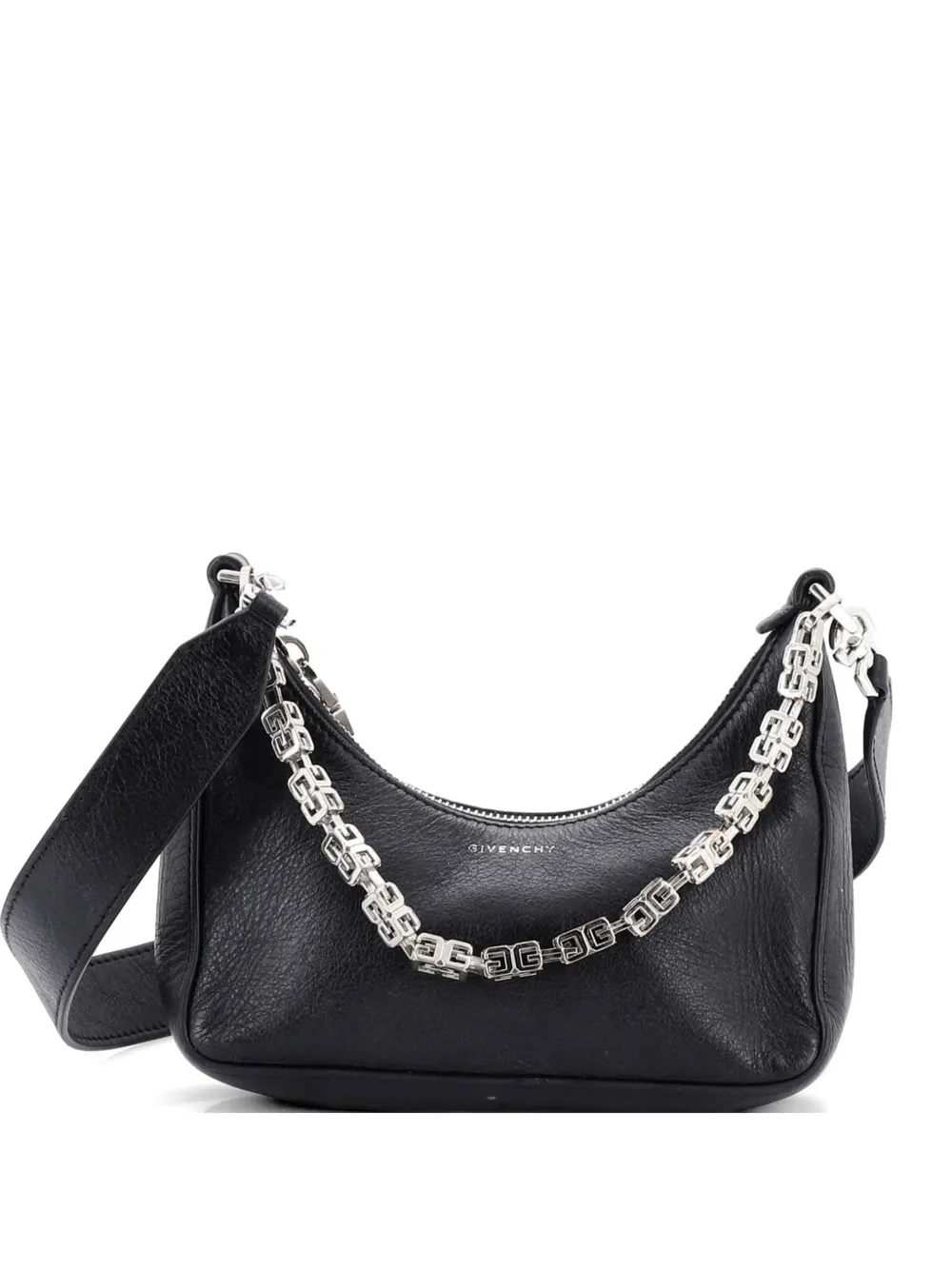 Givenchy Pre-Owned Moon Cut Out Bag Leather Mini crossbody bag - Nero