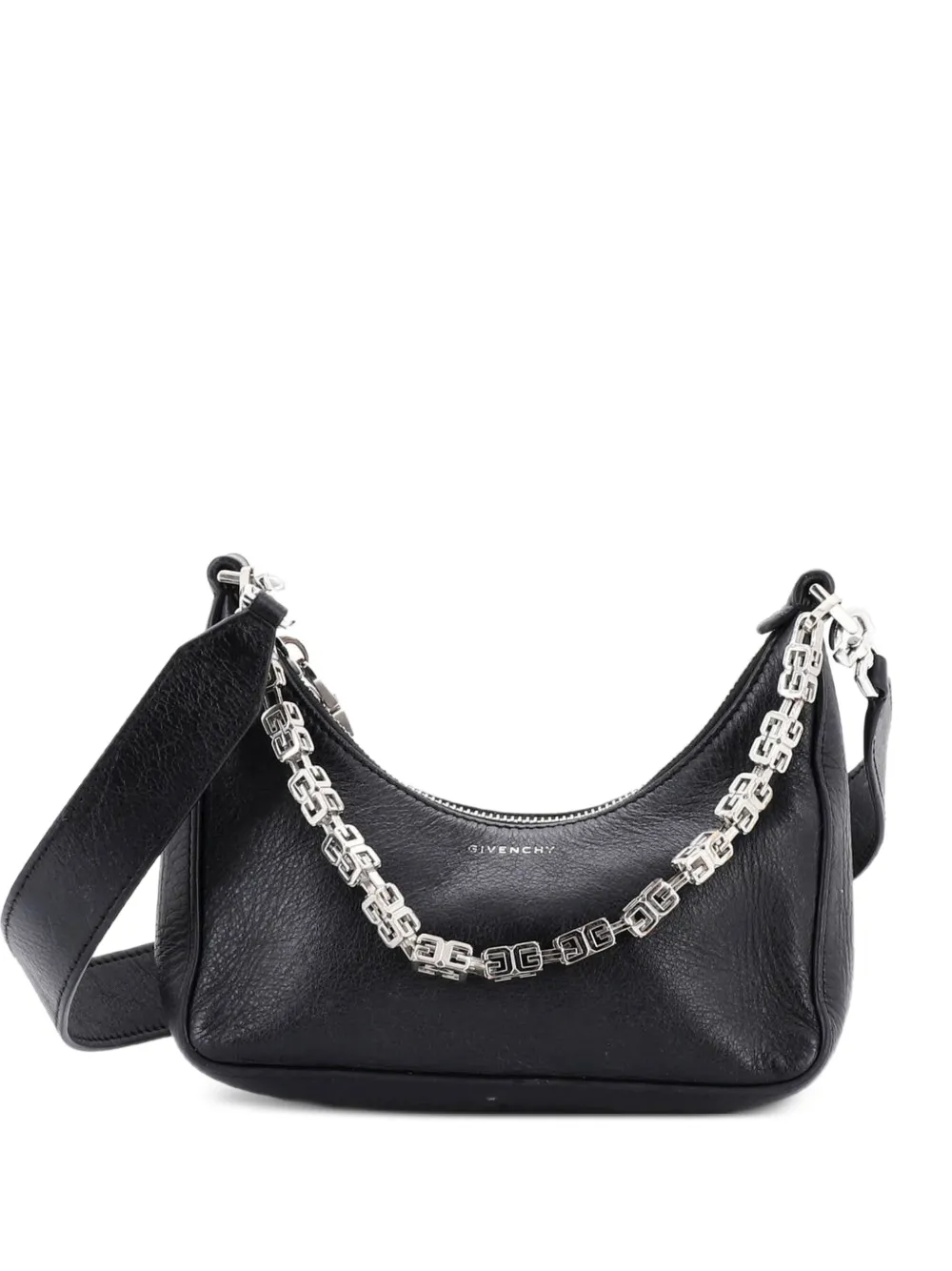 Givenchy Pre-Owned Moon Cut Out Bag Leather Mini crossbody bag - Nero