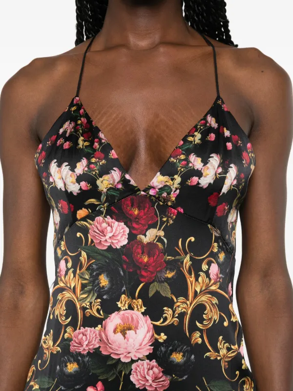 alice and olivia floral maxi dress LILA STRUCTURED MAXI DRESS in HAMPTONS FLORAL