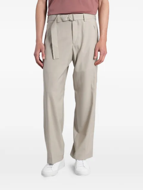PT Torino belted straight-leg trousers