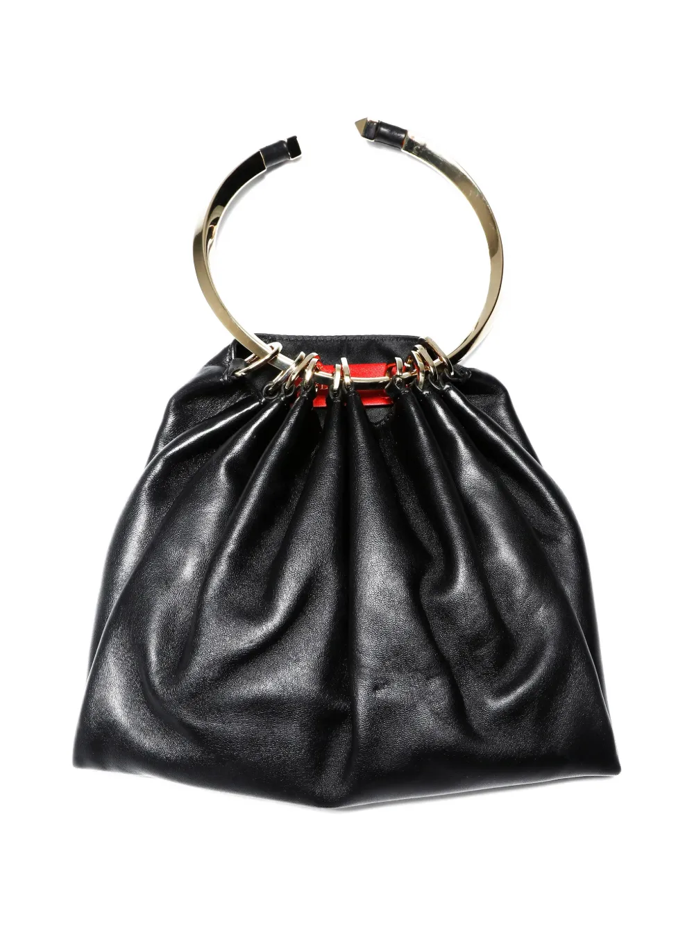 Valentino Garavani Pre-Owned 2010s-2020s Tote Bag aus Leder mit Ringdetail - Schwarz