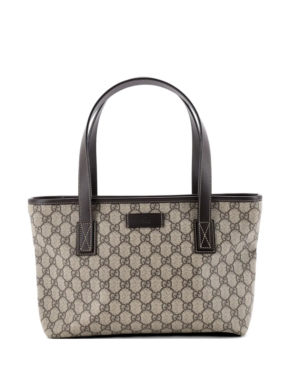 Gucci Pre-Owned Plus GG Coated Canvas with Leather Small tote bag - Marrone