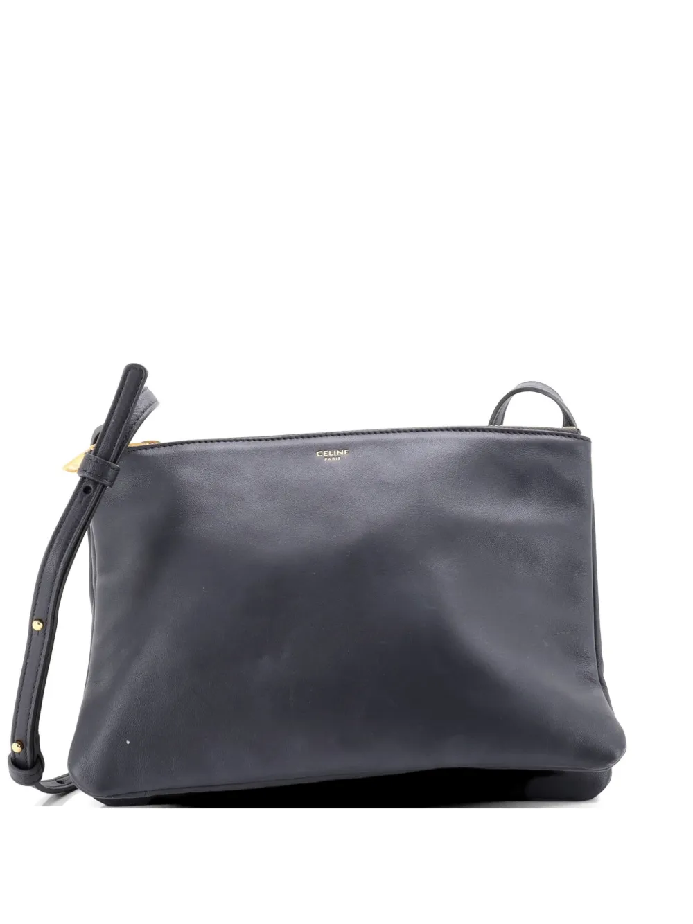 Celine Pre-Owned Trio Leather Large crossbody bag - Grigio