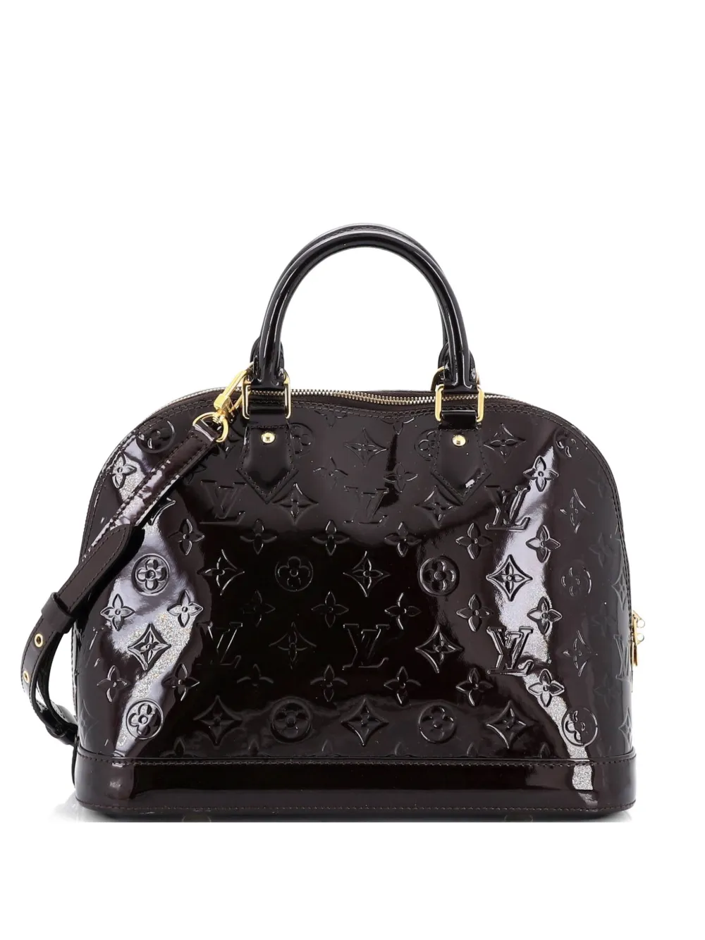 Louis Vuitton Pre-Owned Alma Handbag Monogram Vernis PM satchel - Rot