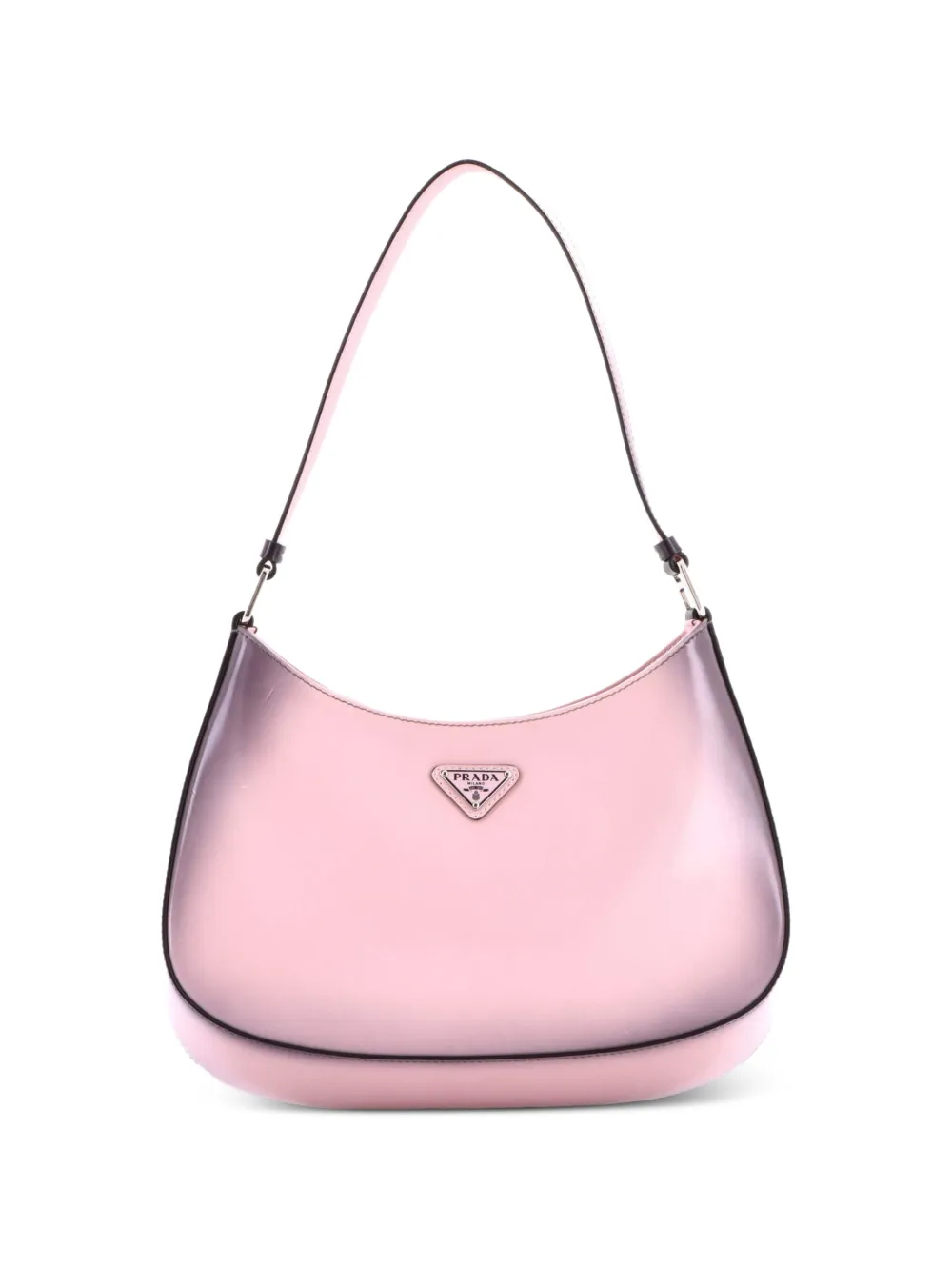Prada Pre-Owned Cleo Shoulder Bag Spazzolato Leather Medium hobo bag - Rosa