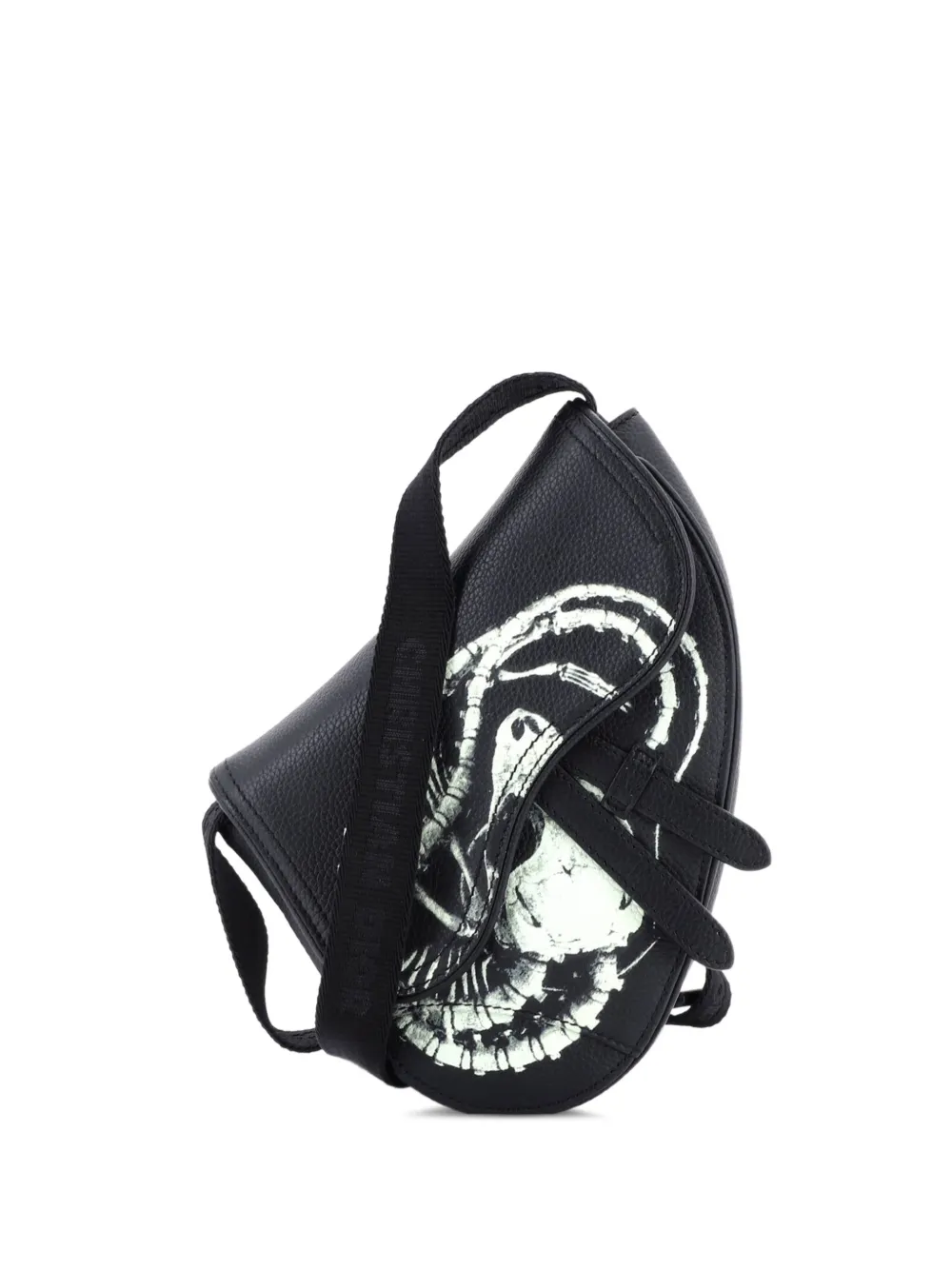 Christian Dior Pre-Owned x Cactus Jack Saddle Printed Leather Mini crossbody bag - Nero