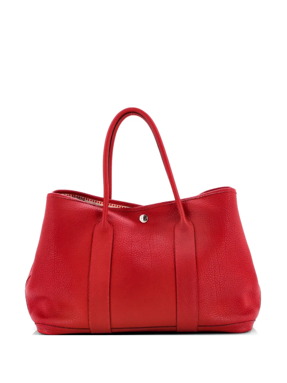 Hermès Pre-Owned Garden Party Tote Leather with Printed Interior 36 satchel - Rot