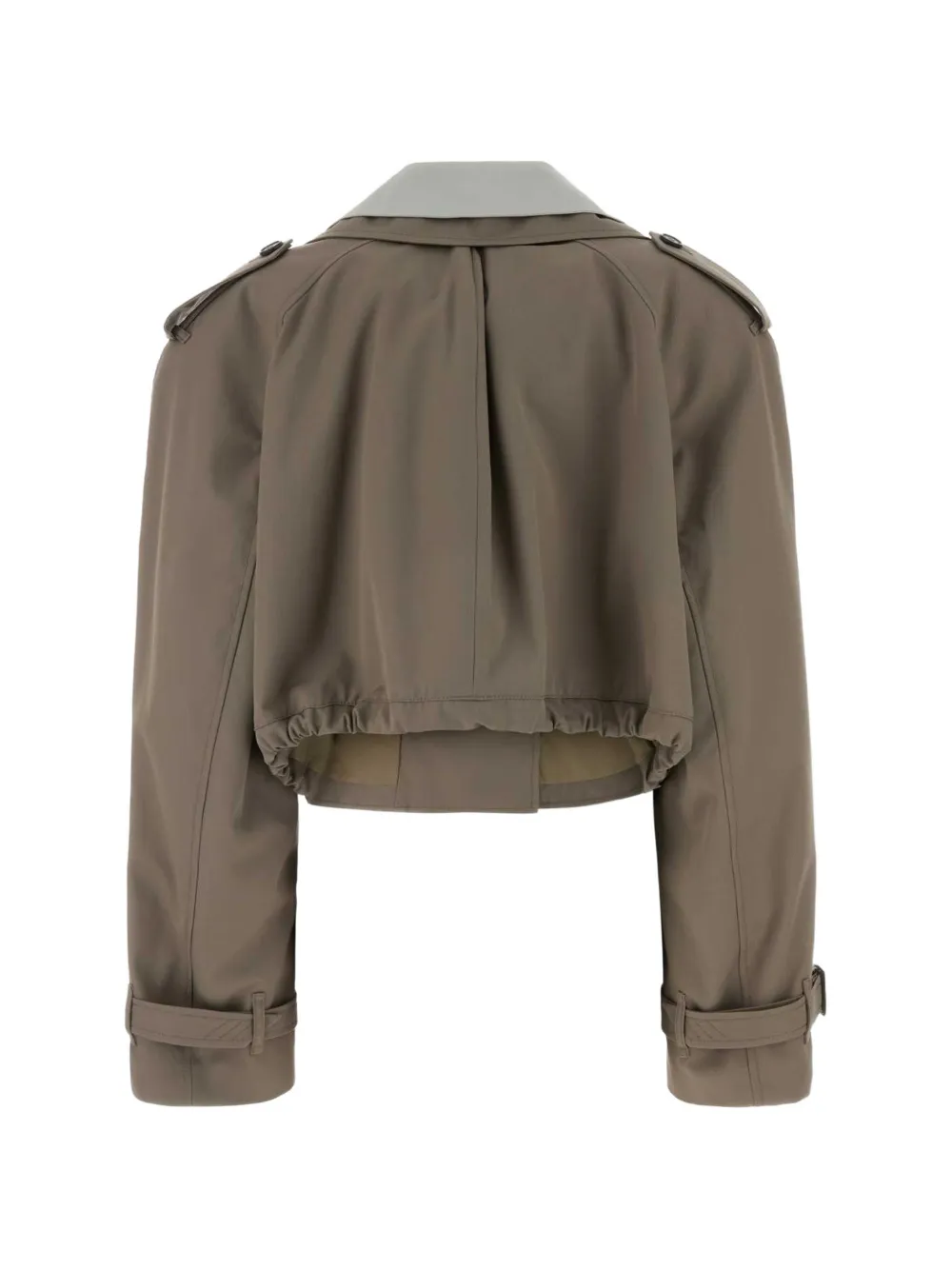 The Attico Cropped trenchcoat Bruin