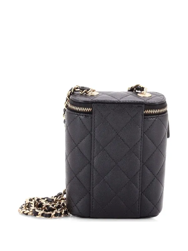CHANEL Pre-Owned バーティカル クラシック バニティケース ウィズ 
