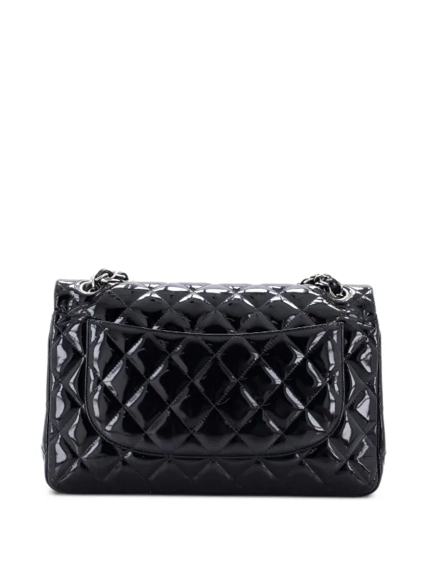 CHANEL Pre-Owned クラシック ダブルフラップ マトラッセ パテント