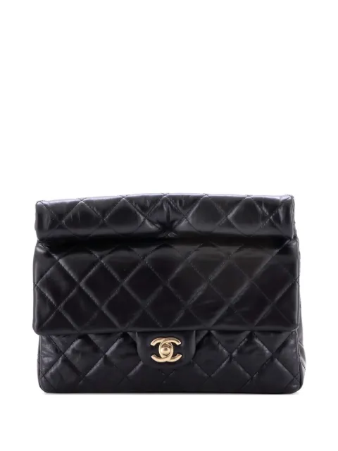 CHANEL Pre-Owned bolsa de mano Classic Roll mediana de piel de becerro