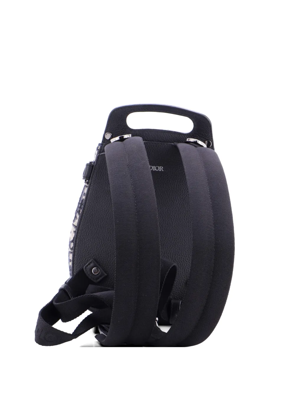 Christian Dior Pre-Owned Saddle Oblique Canvas Mini backpack - Blu