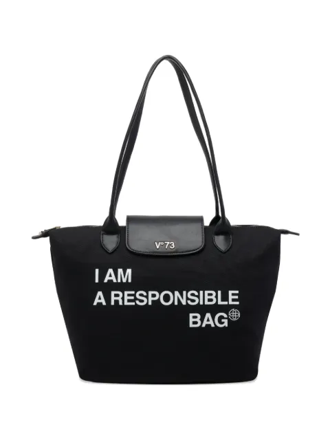 V°73 top handle tote bag