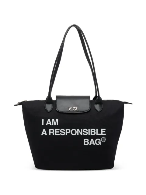 V°73 top handle tote bag