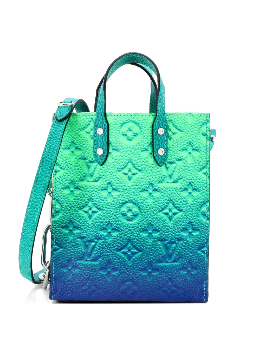 Louis Vuitton Pre-Owned Sac Plat Bag Taurillon Illusion XS tote bag - Verde