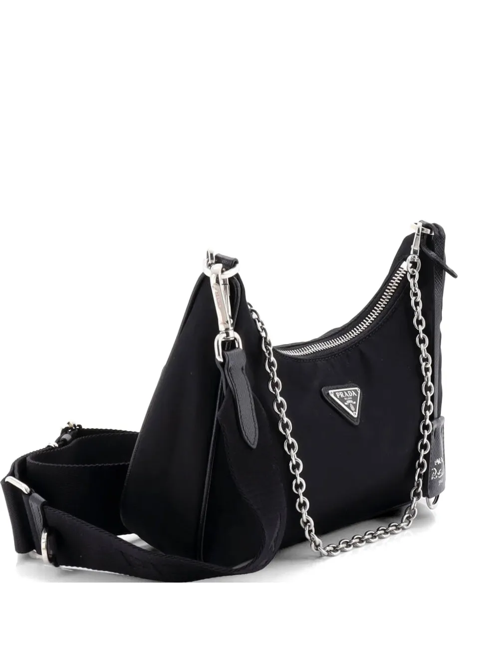 Prada Pre-Owned Re-Edition 2005 Shoulder Bag Tessuto Small crossbody bag - Nero