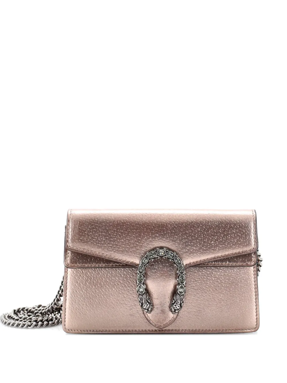 Gucci Pre-Owned Dionysus Bag Leather Mini crossbody bag - Effetto metallizzato
