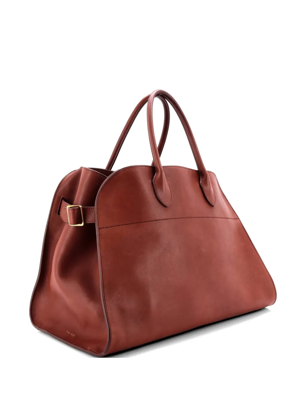 The Row Pre-Owned Margaux Leather 15 tote bag - Marrone