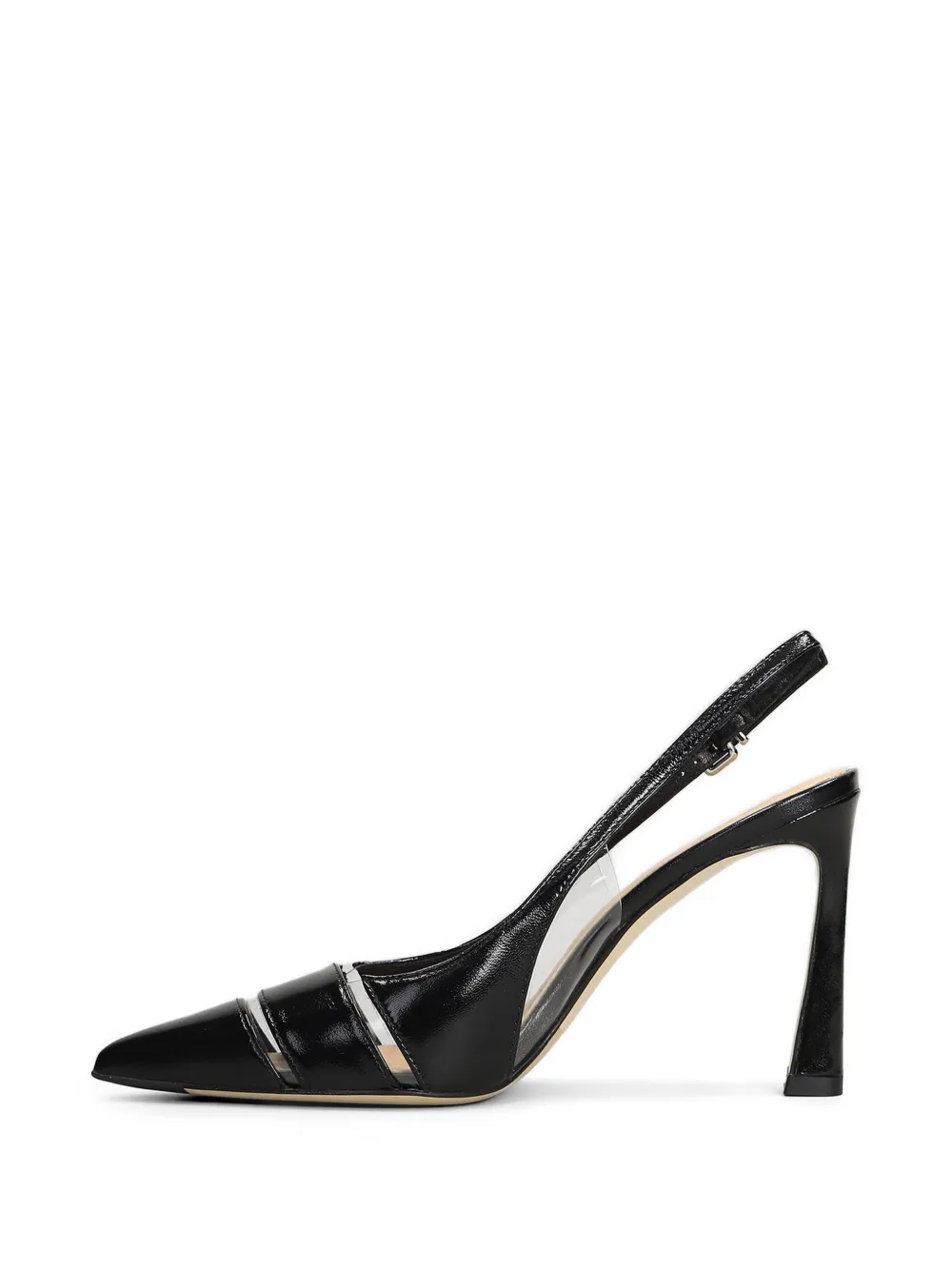 Chantal Pumps van lakleer met doorzichtig vlak Wit