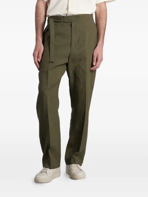 Paul Smith Belted pressed-crease trousers