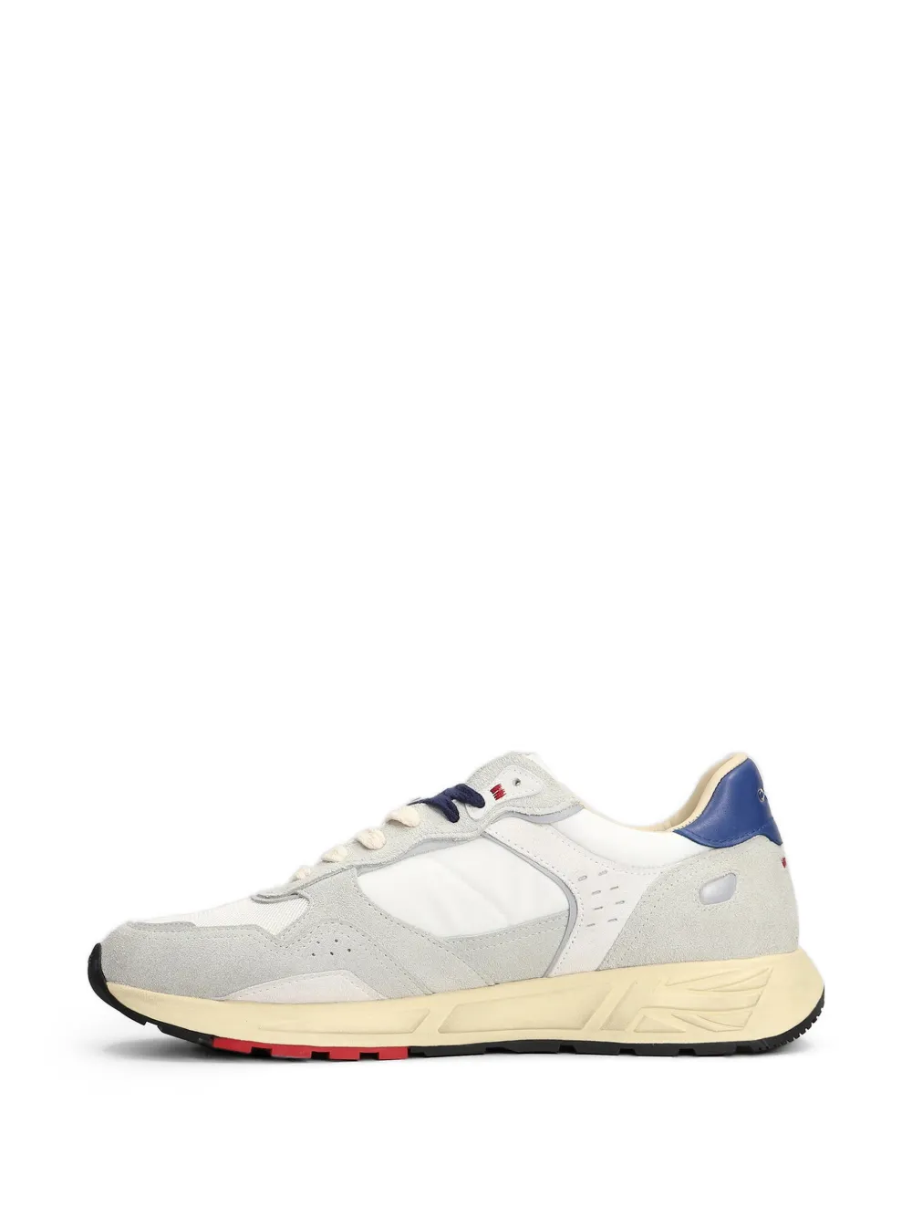Crime London Rush panelled leather sneakers Wit