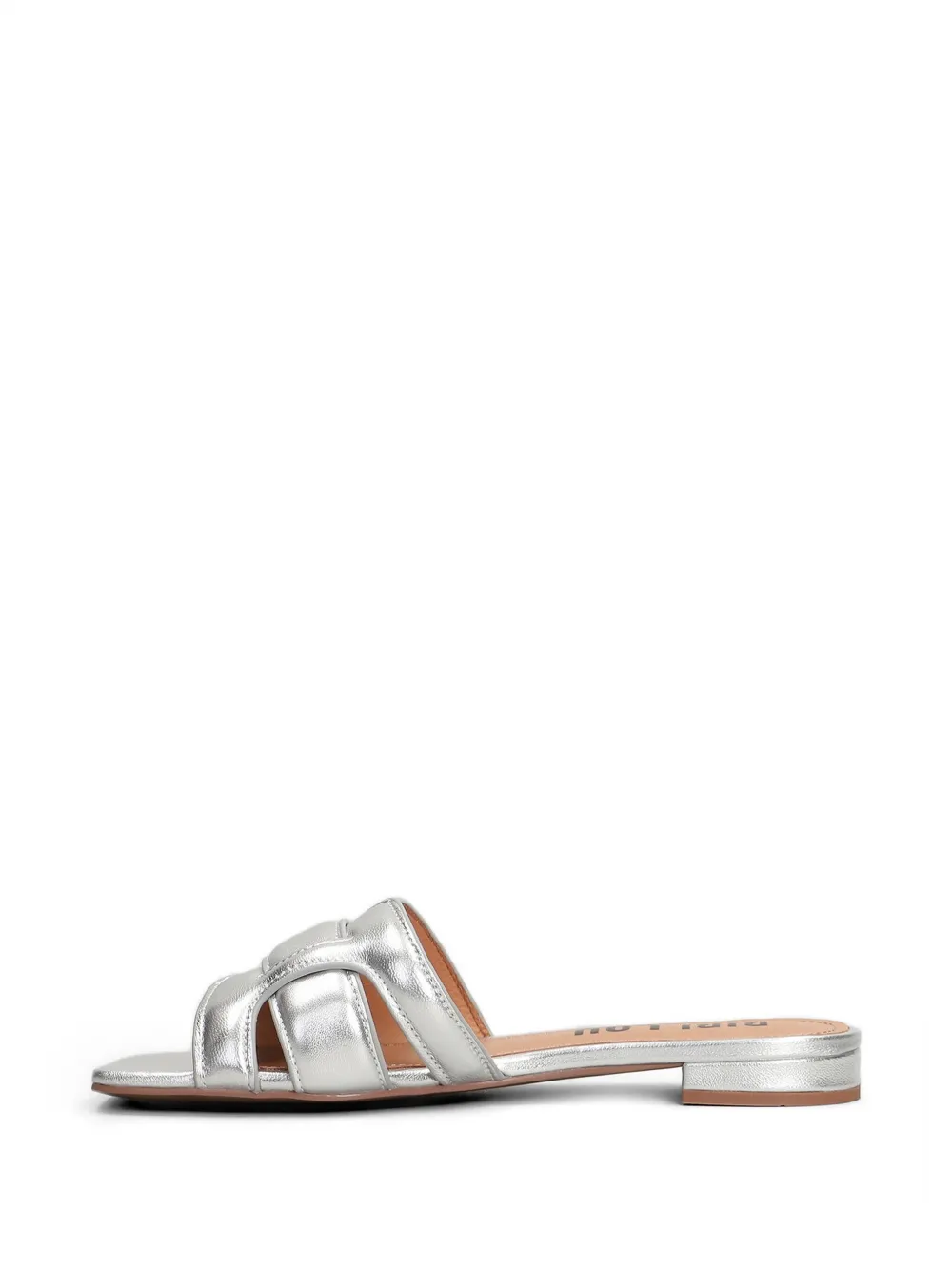 Bibi Lou Holly interwoven-strap flat sandals Zilver